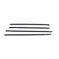 Labwork 4pcs Car Weatherstrip Window Moulding Trim Outer Door Seal Belt Replacement For Civic 2006-2011 72460-sna-a01