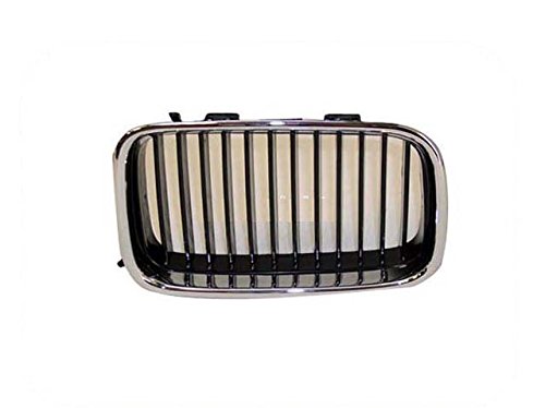 Bundle 92-96 Bmw 3 Series 318 320 325 M3 Grille Chrome W Blk Inserts Lh Rh