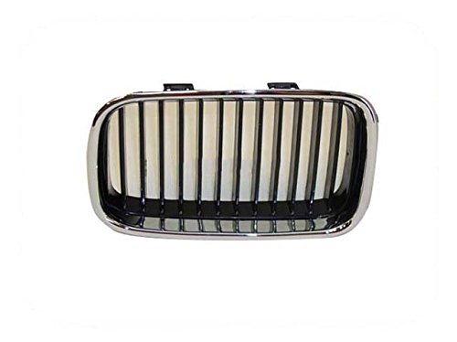Bundle 92-96 Bmw 3 Series 318 320 325 M3 Grille Chrome W Blk Inserts Lh Rh