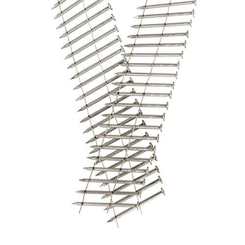 1200 Count 1-3 4-inch X 090-inch 15-degree Ring Shank Stainless Steel Siding Nails Collated Wire Coil For Cement Board Or