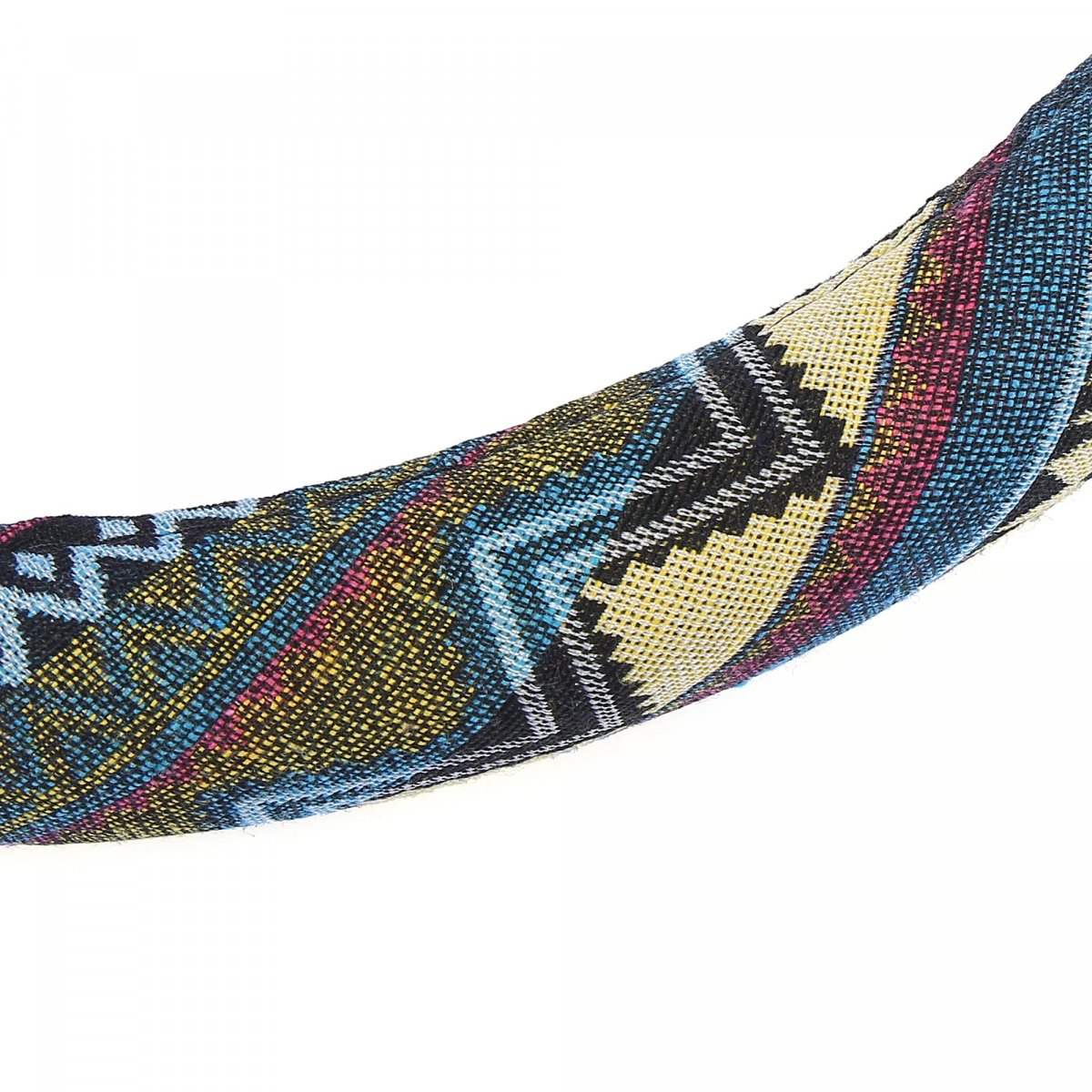 Universal Steering Wheel Cover 16 In 40cm For Cars Trucks Suv Ethnic Style Multicolor Printing Pattern Linen Material Non Slip