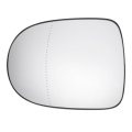 Car Rearview Left Driver Side Mirror Glass Replacement W Backing Plate Aspherical Heated White For Renault Clio 2010-2013