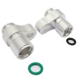 Ls Swap Ac Compressor Adapter Kit For 10s17f And 10s20f Convert To 8 10 O Ring Fittings With Seals Rings Included 