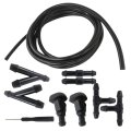 Windshield Spray Nozzles For Ford F150 2004 2013 Washer Jet And Hose Kit With Connectors Replaces 3w7z17603aa 2 Pack 