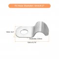 Uxcell 80 Pcs Pipe Strap Fit For 3 16in 5mm 304 Stainless Steel Clamp With 1 Hole Conduit Or Fixing
