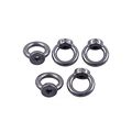 Eowpower 5pcs 304 Stainless Steel M6 Ring Eye Bolts Threaded Nuts 