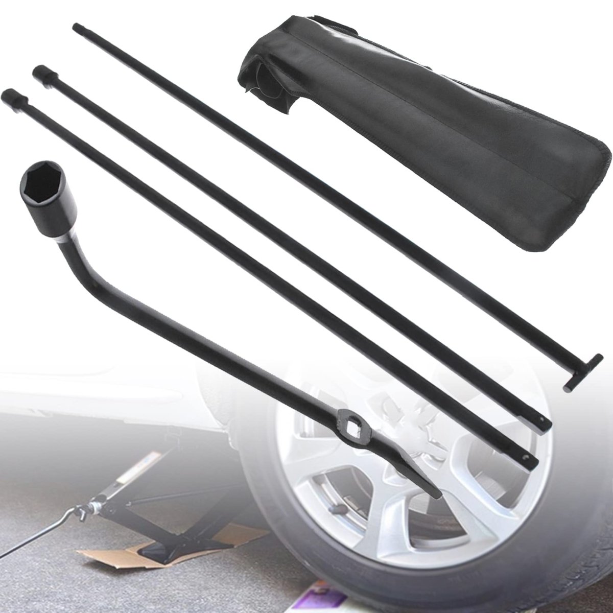 99501eb00b Spare Tire Jack Tool T Extension Lug Wrench Kit Replacement For 2004-2015 Frontier Nsstw00002 Red769006