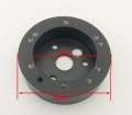 1 Steering Wheel Hub Adapter Conversion Spacer For 5 6 Hole To 3 Black