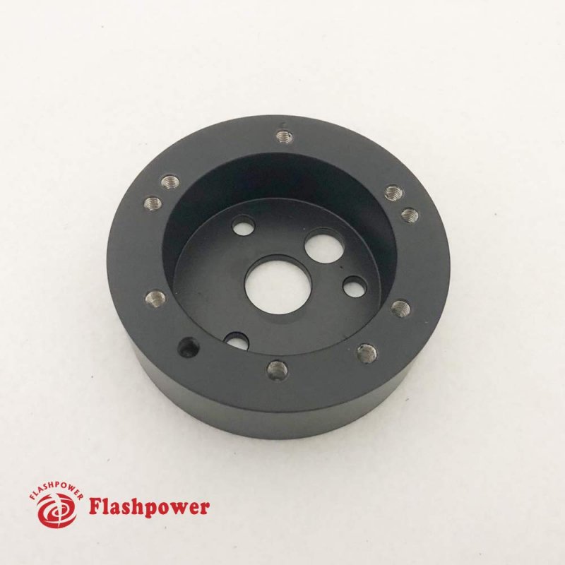 1 Steering Wheel Hub Adapter Conversion Spacer For 5 6 Hole To 3 Black