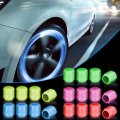 Joleully Tallew 20 Pcs Glow In The Dark Tire Valve Caps Fluorescent Stem Car Universal Air Cap Auto Covers Cars Motorcycles Suv 