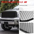 Matte Black Honeycomb Mesh Front Hood Bumper Grille Grill Compatible With Dodge Ram 1500 2500 3500 06-09