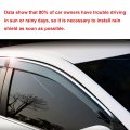 Aintier Side Window Deflectors Sun Rain Guards Set Fit For 1988-1999 Chevy C1500 4 Pcs Black