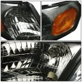 Smoked Housing Amber Corner Headlight Head Lamps Tool Kit Compatible With Venture Silhouette 97-05