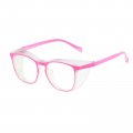 Weahoen Pink Safety Glasses For Women Nurses Anti Fog Stylish Fashion Comfortable Goggles With Side Shields Eye Protection 