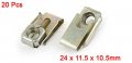 Uxcell 20pcs 24 X 11 5 10 5mm Spring Clips Speed Nuts For Car Panel Fender