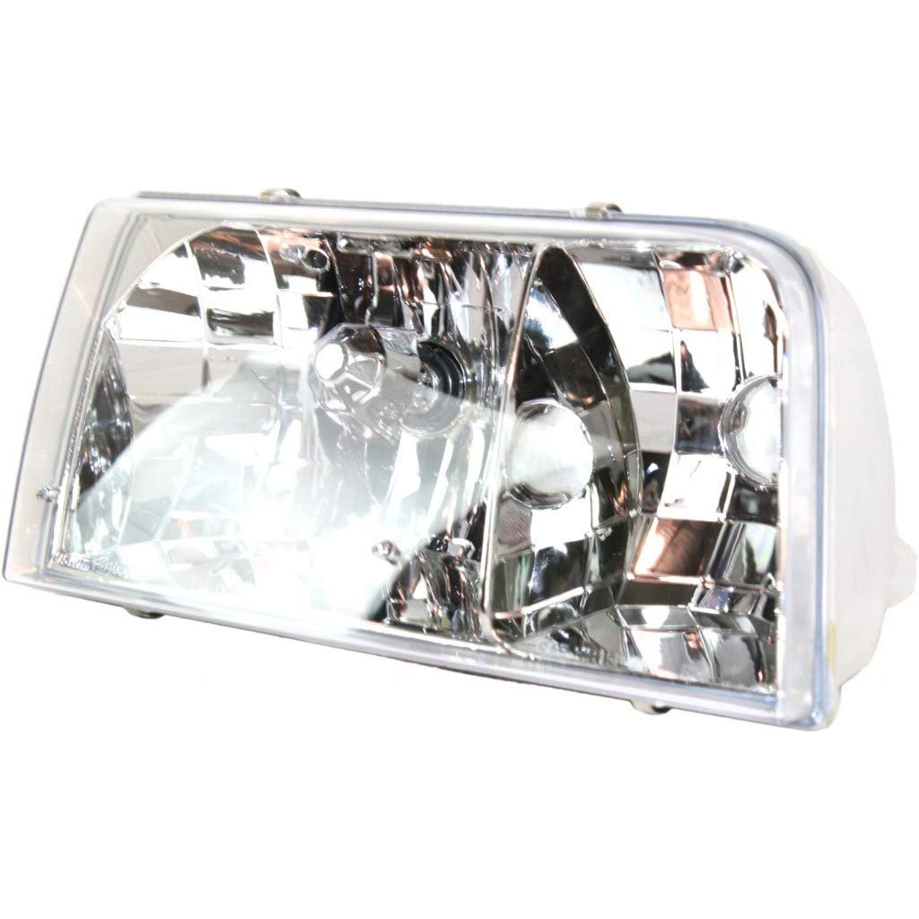 Ford Crown Victoria 1998 2011 Headlight Assembly Passenger Side Clear Lens With Halogen Bulb Replacement For Fo2503200 And
