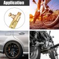 Copper Nylon 30cm 12 Tire Valve Connect Pipe Air Chuck Inflator Compressor Pump Extension Hose For Car Motorbike Bike Quick