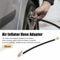 Copper Nylon 30cm 12 Tire Valve Connect Pipe Air Chuck Inflator Compressor Pump Extension Hose For Car Motorbike Bike Quick