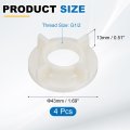 Faucet Mounting Lock Nut G1 2 Abs Plastic Retaining Nuts For Kitchen And Bathroom Sink 4 Pack Beige 1 69 In Outer Diameter 0 51