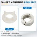 Faucet Mounting Lock Nut G1 2 Abs Plastic Retaining Nuts For Kitchen And Bathroom Sink 4 Pack Beige 1 69 In Outer Diameter 0 51
