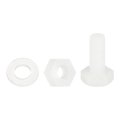 300 Pcs Nylon Hex Bolts M4 X 10mm Plastic Full Threaded Screws Nuts And Flat Washers For Electronics Machinery Industrial 