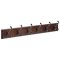 Liberty 165541 Six Scroll Hook Rack Cocoa And Soft Iron 27-inch 