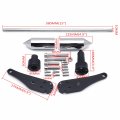 Httmt- Chrome Spike Frame Slider Protector W Mounting Bolt Compatible With 06-07 Kawasak Zx 10r P N Mt290-035-cd