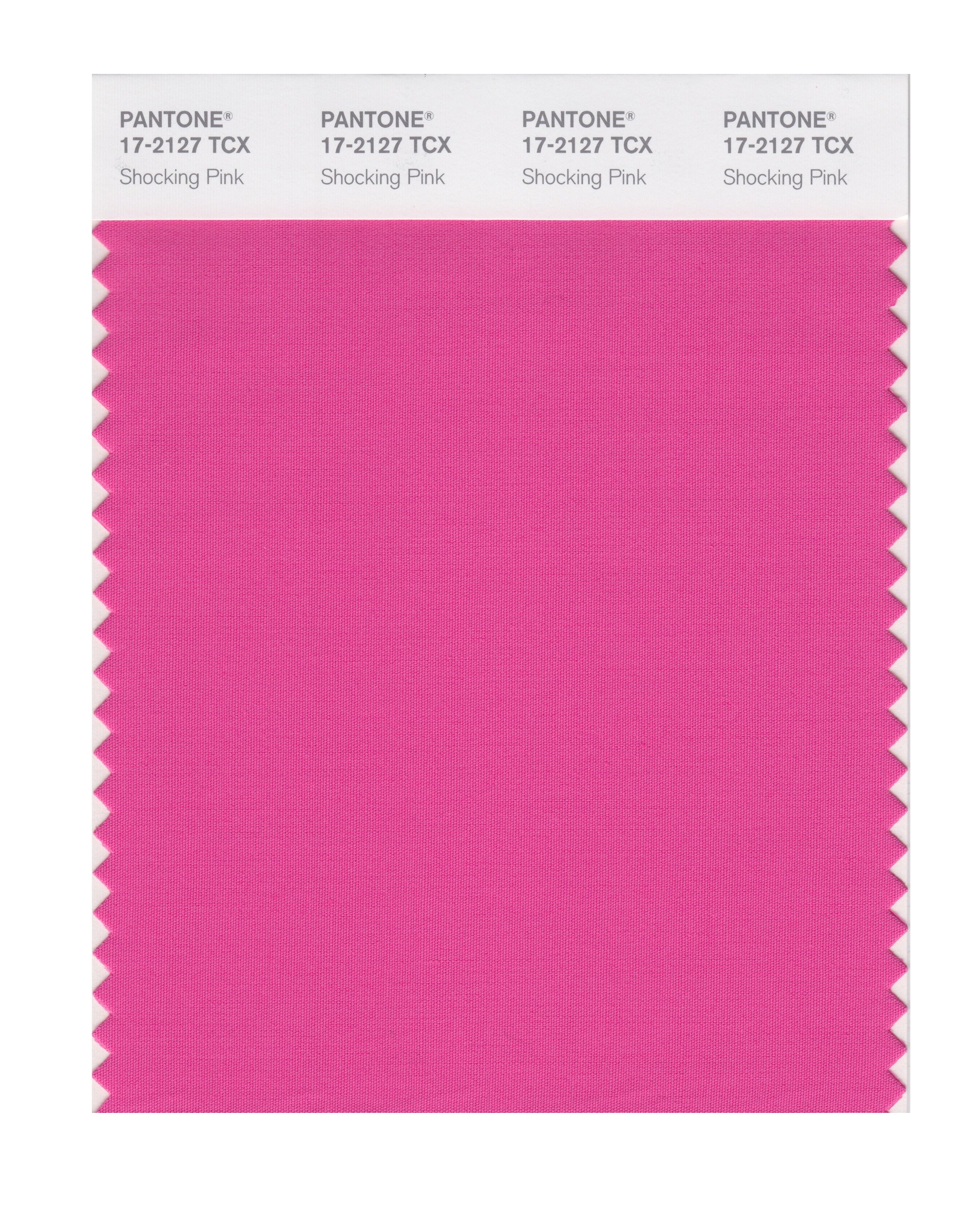 Pantone Smart 17-2127x Color Swatch Card Shocking Pink