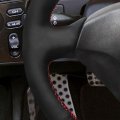 Loncky Auto Custom Fit Oem Black Suede Steering Wheel Covers For Honda S2000 2000-2005 2006 2007 2008 2009 Civic Si 2002 2003