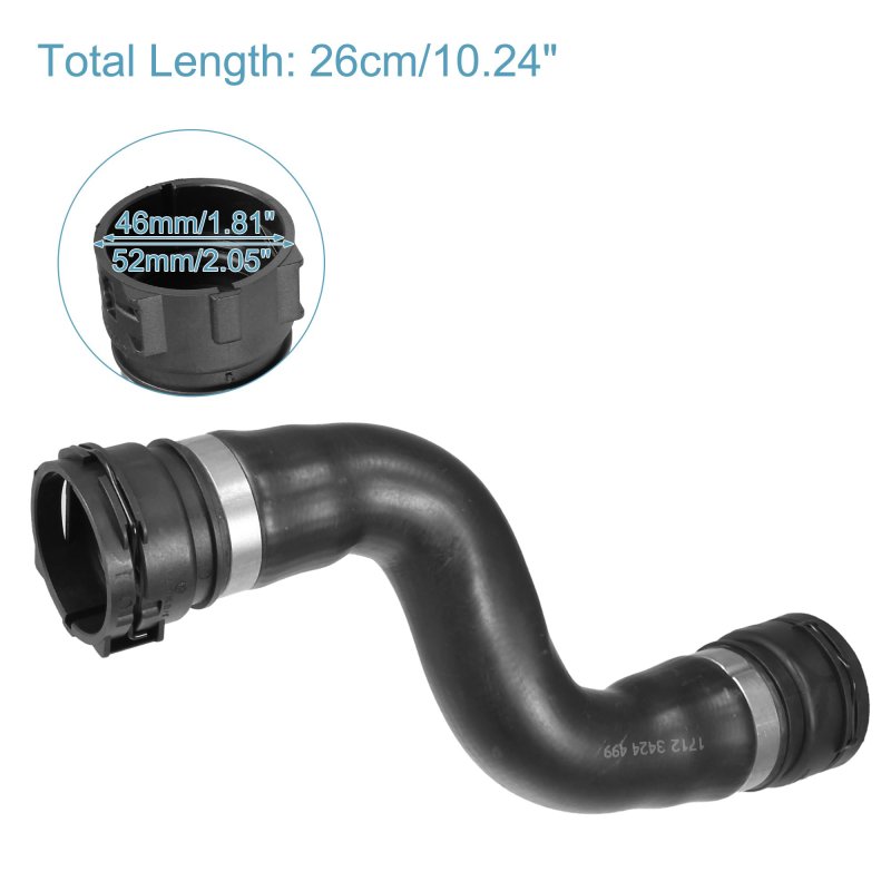 Acropix Engine Radiator Coolant Heater Hose Water Pipe Fit For Bmw X3 0si 3 0l L6 Gas 2007-2008 No 17123424499- Pack Of 1