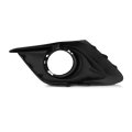 Fog Light Cover For Mazda 3 Sport 2014 2015 2016 Front Passenger Side Matte Black Plastic With Chrome Ring Replacement 