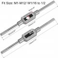 Uxcell Adjustable Tap Wrench Handle For Metric M1-m12 W1 16-1 2s Thread Tap Holder Reamer Hand Tapping Tool Machinist Repair