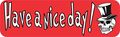 10in X 3in Have A Nice Day Skull Magnet Magnetic Vehicle Sign By Stickertalk 