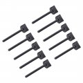 Uxcell M4 X 45mm Thumb Screw Bolt Hand Driven Spade Nylon Plastic Screws Metric Thread For Rc Model Aircraft 10 Pcs