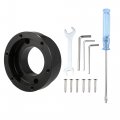 70mm Steering Wheel Hub Adapter Plate Quick Release Kit For 13 14 Inch Aluminum Black 