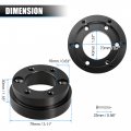 70mm Steering Wheel Hub Adapter Plate Quick Release Kit For 13 14 Inch Aluminum Black
