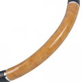 Bdk Black Wood Grain Soft Leather Grip Big Rig Steering Wheel Cover For Trucks 18 Inch Large Light Wood