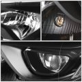 Auto Dynasty Black Housing Clear Corner Projector Headlight Lamps Tool Kit For Corolla E170 Sedan 14-16 