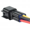 Carbhub 5 Set Connector 4 Pin Waterproof Electrical 16awg Fit For Car Truck Motorcycle Marine Boat