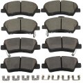 Front Rear Brake Pads Fit For 2018-2022 Hyundai Accent Kia Rio D2190-8806 D1812-8428 8pcs 
