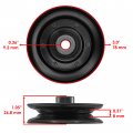 Caltric Deck Belt V-idler Pulley Compatible With John Deere F510 F525 Gt242 Gt262 Gt275 Am115682
