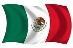 8 In Mexico Waving Flag Sticker