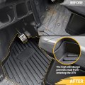 Sautvs Tpe Floor Mats For Ranger Xp 1000 Front Row Liners All Weather Protection Slush Mat Polaris Crew 2018-2023 Accessories