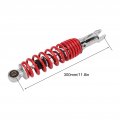Motorcycle Rear Suspension Shock Absorber 300mm 3000lb Steel Alloy Waterproof Replacement For Jog 100 Red Absorbers And Mounts