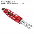 Motorcycle Rear Suspension Shock Absorber 300mm 3000lb Steel Alloy Waterproof Replacement For Jog 100 Red Absorbers And Mounts