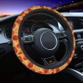 Foruidea Pizza Print Car Steering Wheel Cover Neoprene Automotive Anti Slip And Sweat Absorption Auto Wrap Fit Most Cars 15