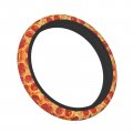 Foruidea Pizza Print Car Steering Wheel Cover Neoprene Automotive Anti Slip And Sweat Absorption Auto Wrap Fit Most Cars 15