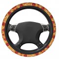 Foruidea Pizza Print Car Steering Wheel Cover Neoprene Automotive Anti Slip And Sweat Absorption Auto Wrap Fit Most Cars 15