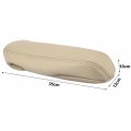 X Autohaux 1 Pair Car Front Seat Armrest Cover Replacement Microfiber Leather Beige For Ford F-350 1999-2006