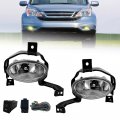 Fog Lights For Honda Crv Cr-v 2010 2011 Lamps With Switch And Wring Kit H11 12v 55w Bulbs Clear Lens 
